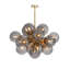Shine Chandelier (Natural Brass with Smoke Glass)-998495968-998495969