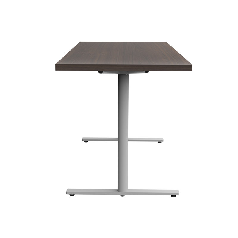 Jurni Rectangular Silver Steel and Laminate Table