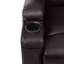 Fauteuil inclinable et chauffant de massage en simili cuir avec porte-gobelets Lumir-206942130