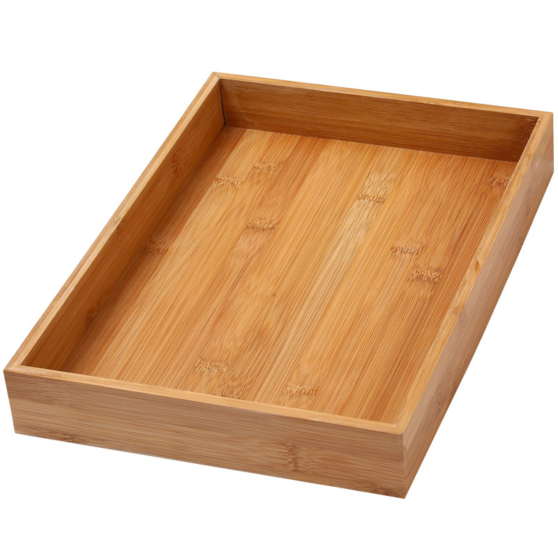 Organisateur de tiroir en bambou, 1, 2" H x 3" W x 9" D
