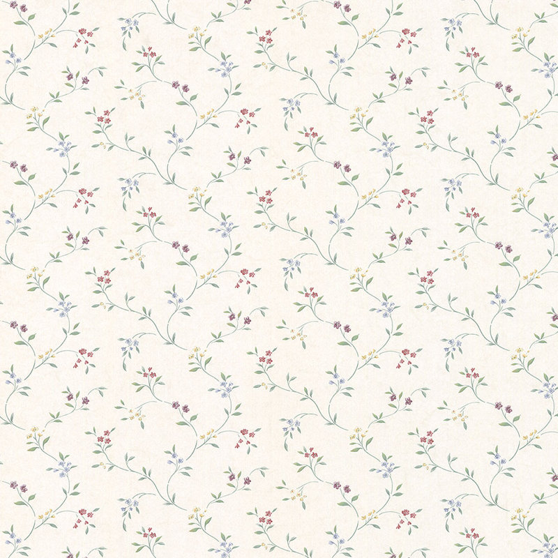 Petit papier peint floral 32,7 pi x 20,5 po Amaranthine, Vert