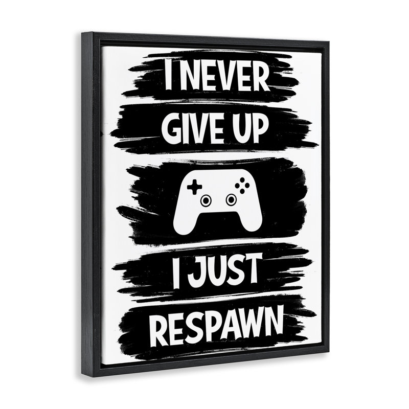Cadre flottant Never Living Up, respawn, design par Marcus Prime, H 31 po x l 25 po, Cadre flottant noir de jais