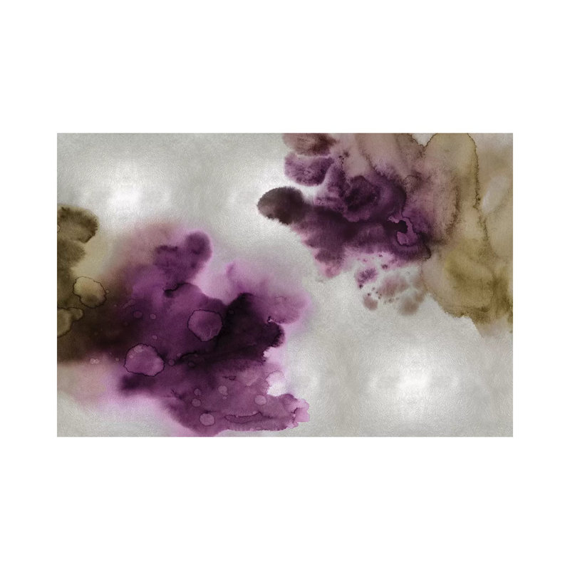 Tempting III In Silver by Lauren Mitchell - Wrapped Canvas Painting, 20.32 cm H x 30.48 cm W