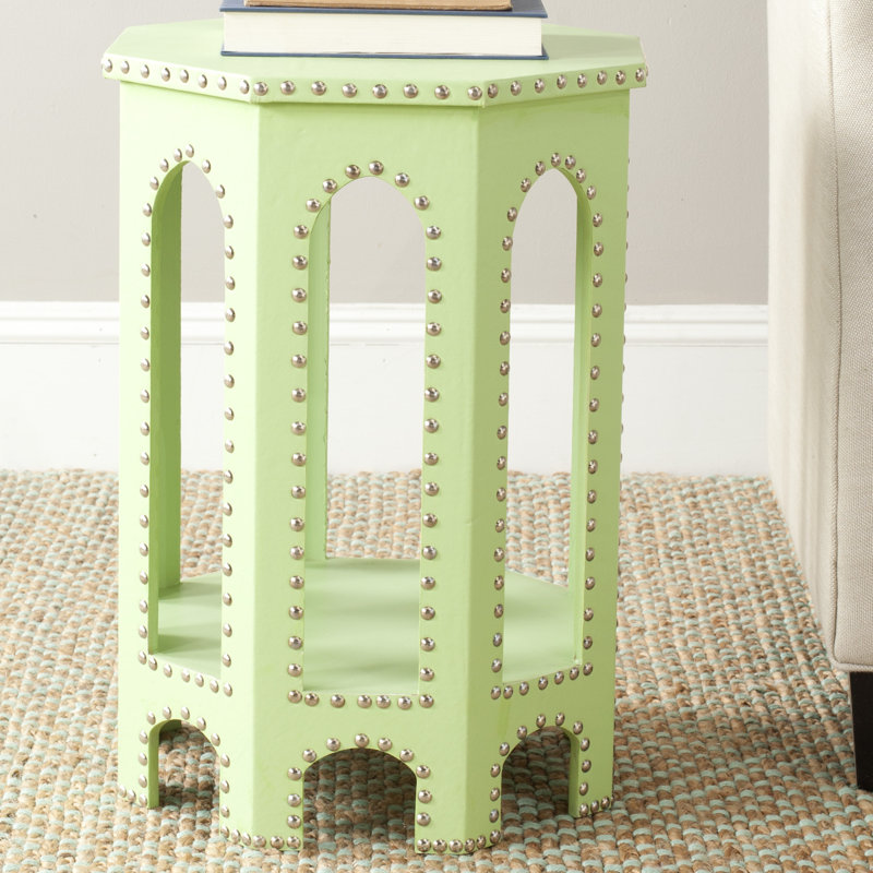 Nara End Table, Light Green
