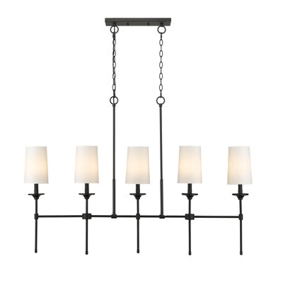 Hayse 5 - Light Dimmable Linear Chandelier
