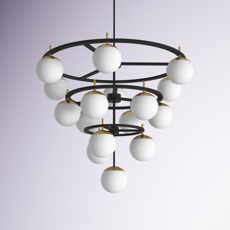 Vicky 16-Light Dimmable Tiered Chandelier