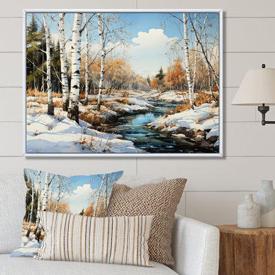 Birch Woods Winter Whispers III - Imprimé
