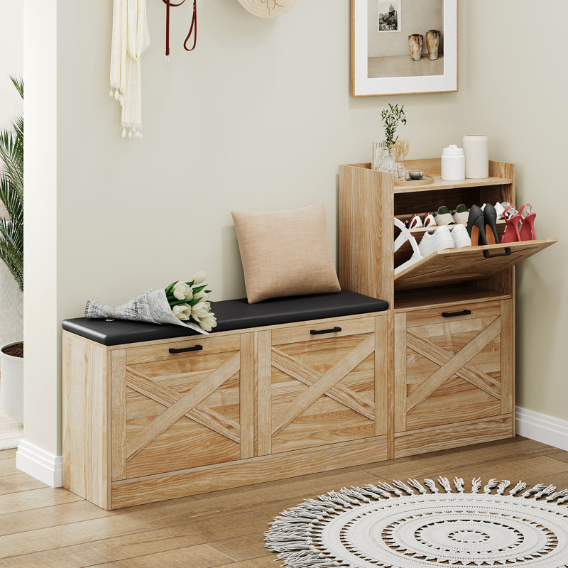 24 Pair Shoe Storage Cabinet