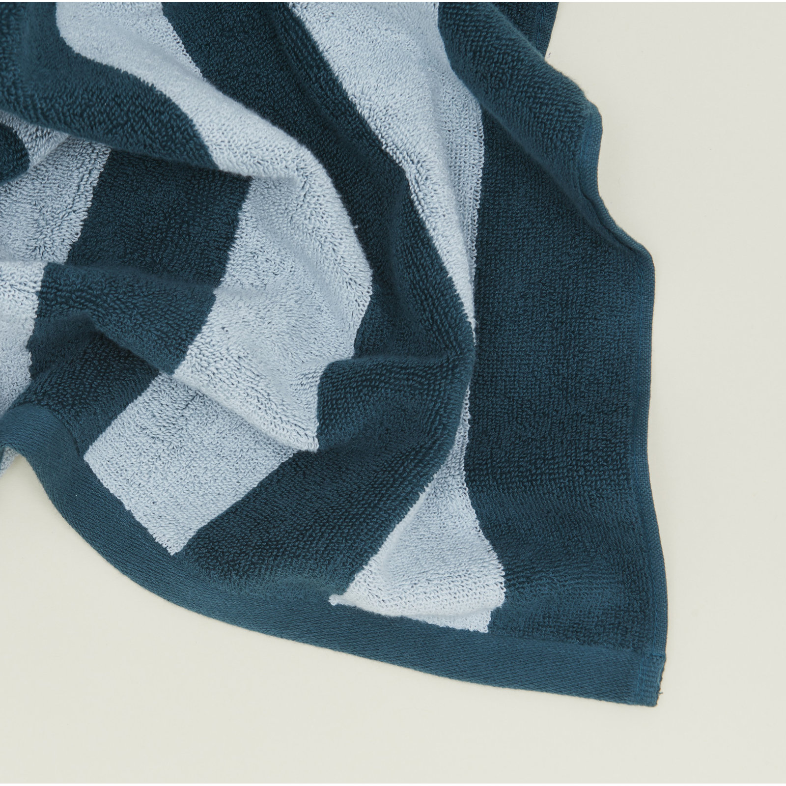 Simple Striped 100% Cotton Bath Mat, Light Gray/Dark Gray