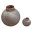 Ensemble de 2 vases décoratifs en verre opalin