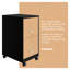Ensemble de bureau et de rangement en bois pour bureau à domicile-1242390965