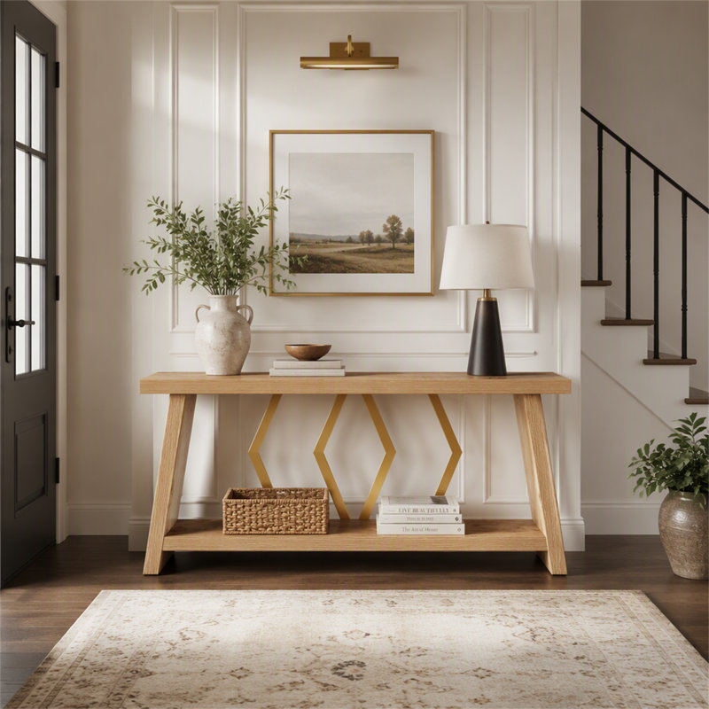 Console de 70,86 pouces avec rangement pour entrée ou salon