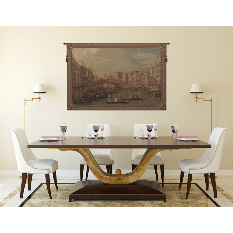 Rialto Loom Woven Cotton Blend Wall Hanging, 57" H x 78" W