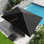 Parasol en porte-à-faux de patio 10 x 13 pi avec base lestée