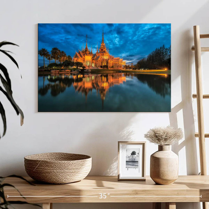 Lilie Wat Luang Phor Toh, 16" H x 24" W