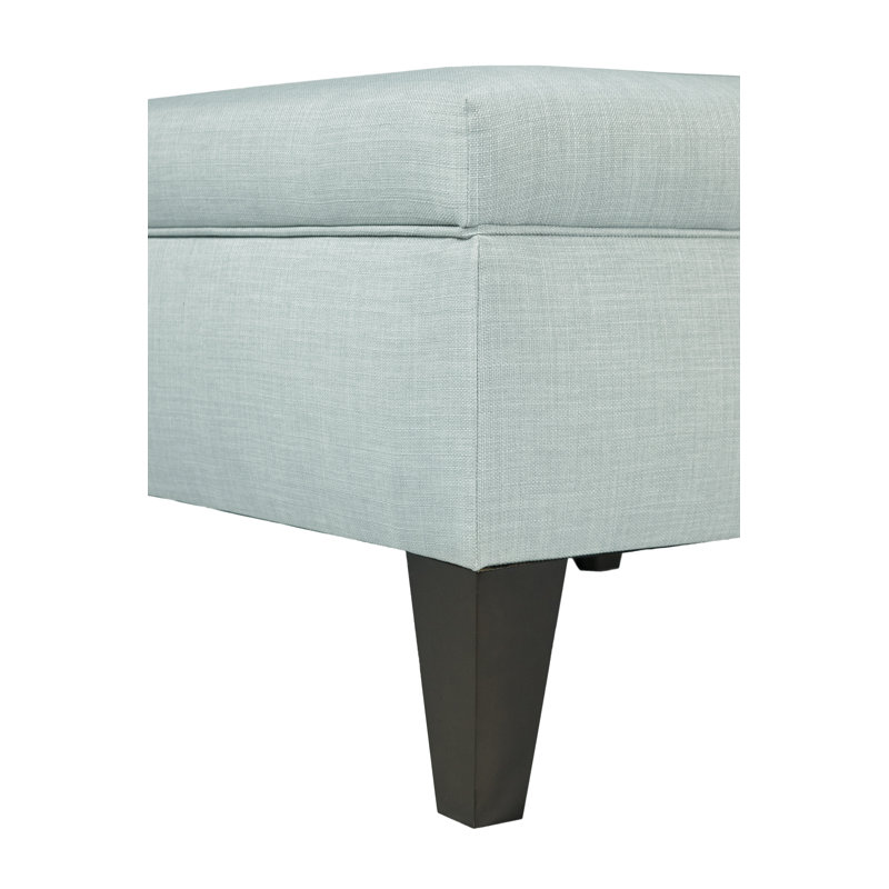Gamino Upholstered Ottoman, Sea Mist Polyester