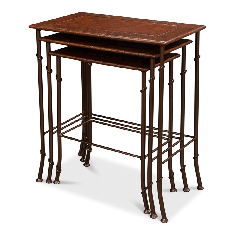 Solid Wood Nesting End Table