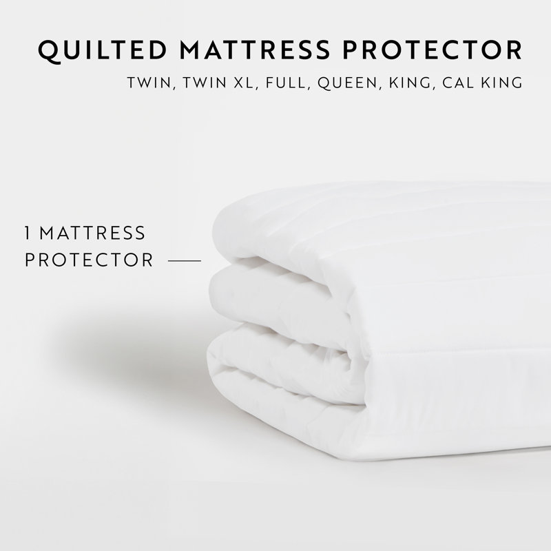 Waterproof Hypoallergenic Fitted Mattress Protector with Comfortable Padding, Queen