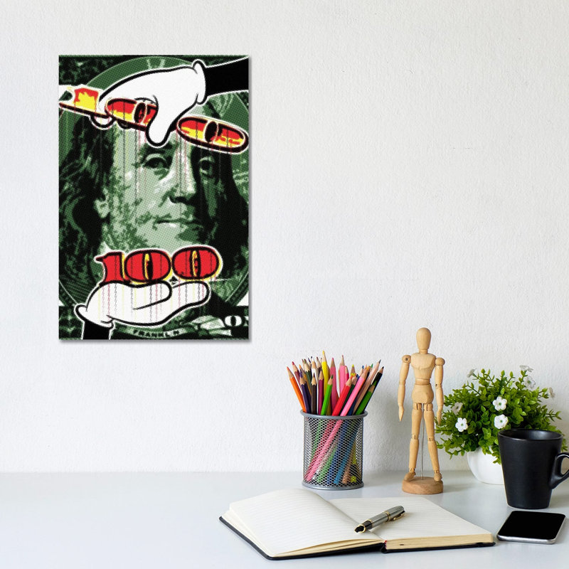 Benjamin Raster Points II by Cristian Mielu - Wrapped Canvas Print, 20.32 cm H x 30.48 cm W