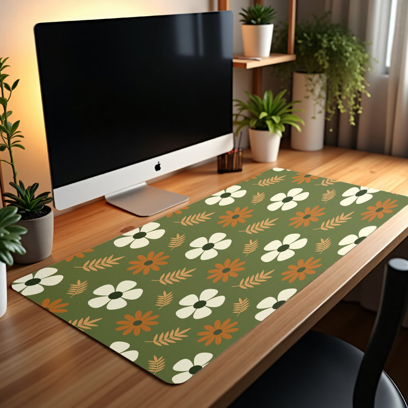 Polyester Desk Pad, 14.4x12.1