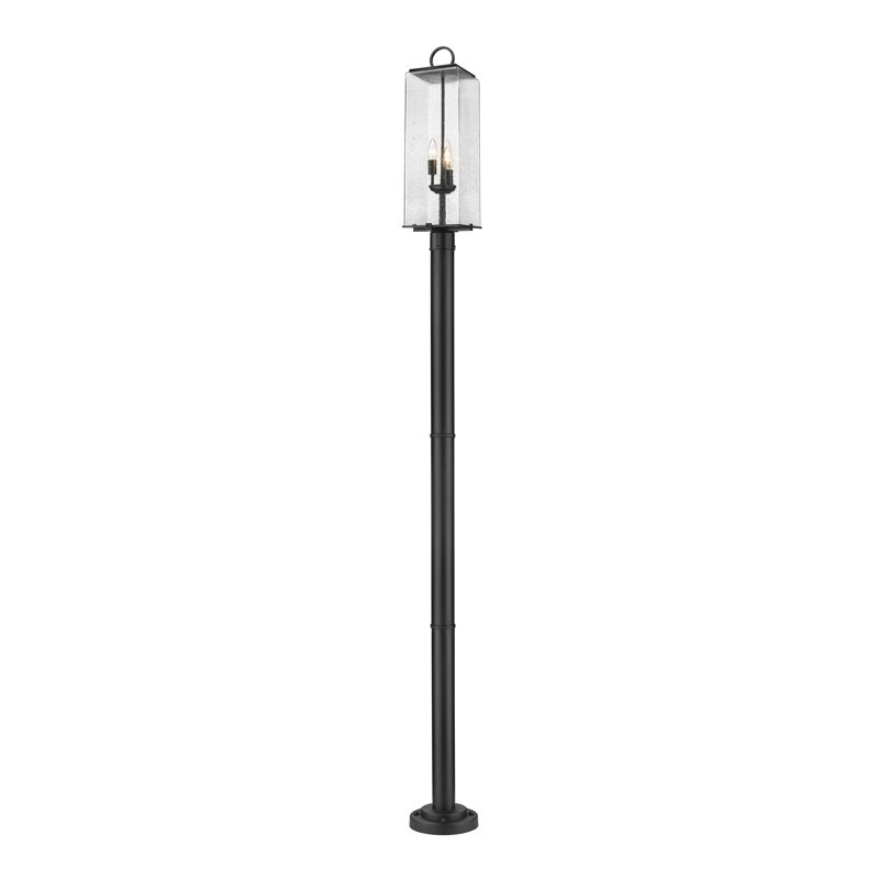 Luminaire d'extérieur 3 lumières Ahmauri, H 100,25 po x l 9 po x P 9 po