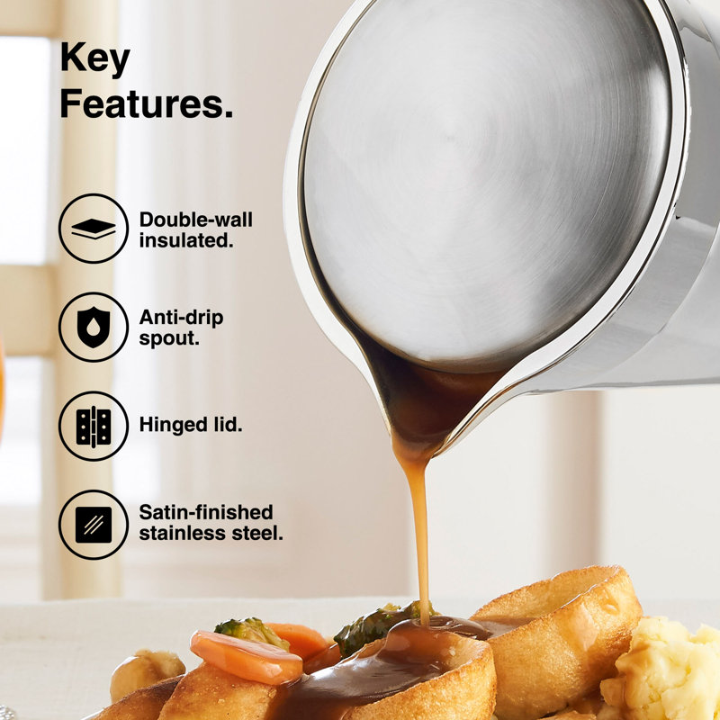 1L Stainless Steel Gravy Boat 
