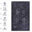 Tapis noir et gris lavable-36937561