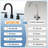 2-handle Bathroom Faucet with Drain Assembly-66125503