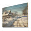 Snowy Country Road I - Winter Mountains sur impression sur bois-231036533