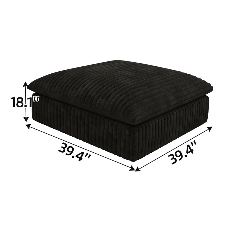 Canapé modulaire modulaire Glenmore - Coussins rembourrés