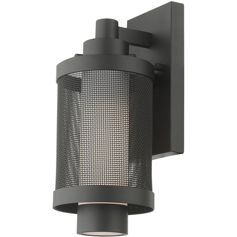 Wall Light, 12" H x 5" W x 5" D, Textured Black
