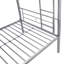 Lit superposé en métal avec lit gigogne en argent - Ajout de meuble peu encombrant pour la chambre à coucher