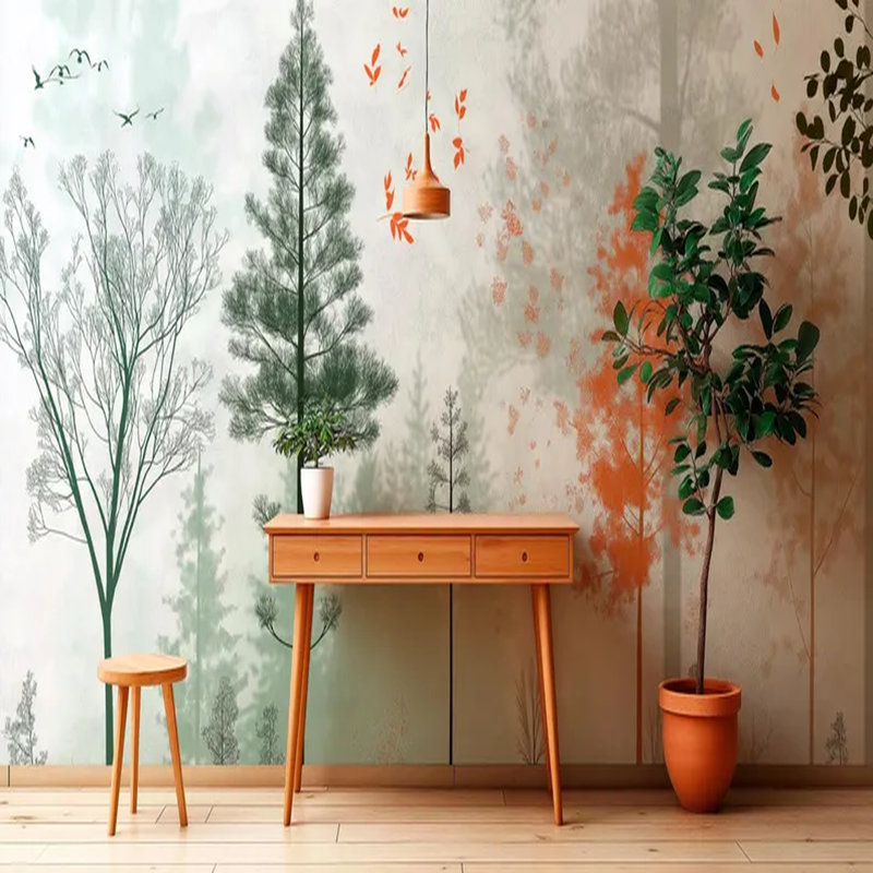 Murale silhouette de murmure chuchotant, L 108 po x l 96 po