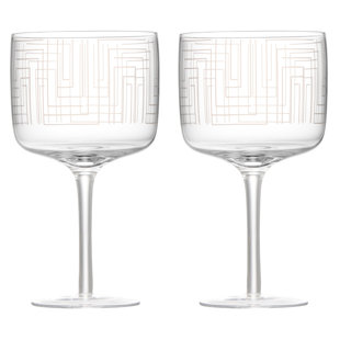 Labyrinthe - Verres à gin - Transparent (Ensemble de 2)