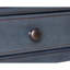 Table d'appoint de 152 cm, velours côtelé bleu. Aucun assemblage requis, 2 tiroirs et 1 étagère. Fabriqué en caoutchouc massif et placage de bouleau bleu. Bureau de jardin de 152 cm, à assembler. Tiroirs, intégré