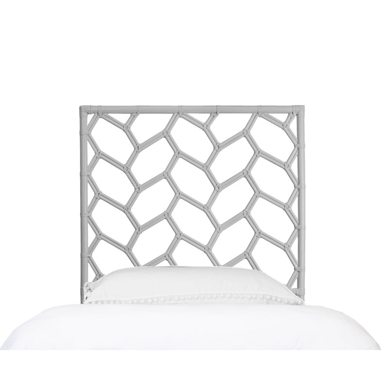 Silas Queen Standard Bed, Black, Twin, Light Gray