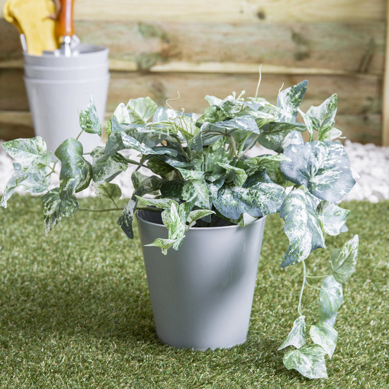 Wham Studio Round Planter Cover, 14cm H x 14cm W x 14cm D, Gray