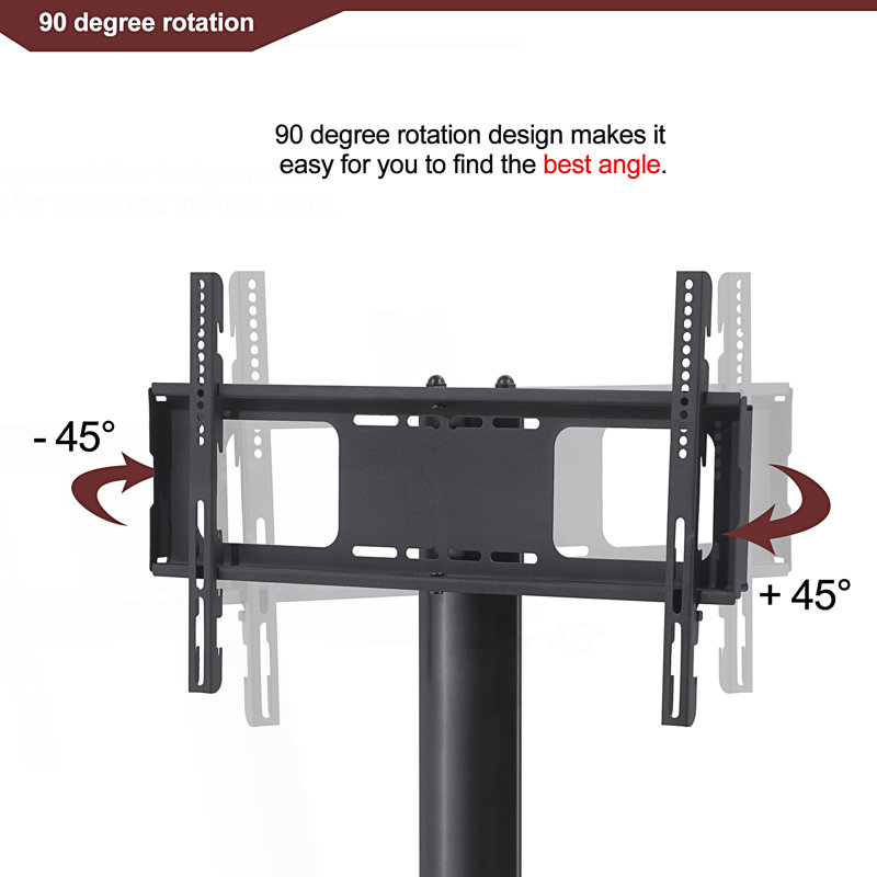3-Tier Multi-Function Swivel Tv Stand
