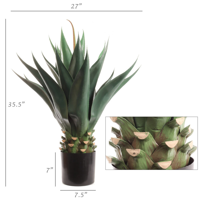 Plante grasse artificielle en pot