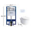 AP Dual-Flush Elongated Wall-Mounted with High Efficiency Flush (Seat Not Included)