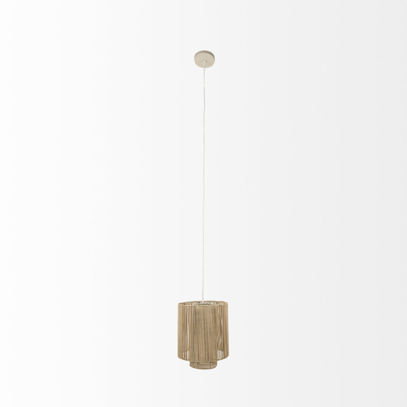 Agamemnon 1 - Light Brown,White Single Pendant