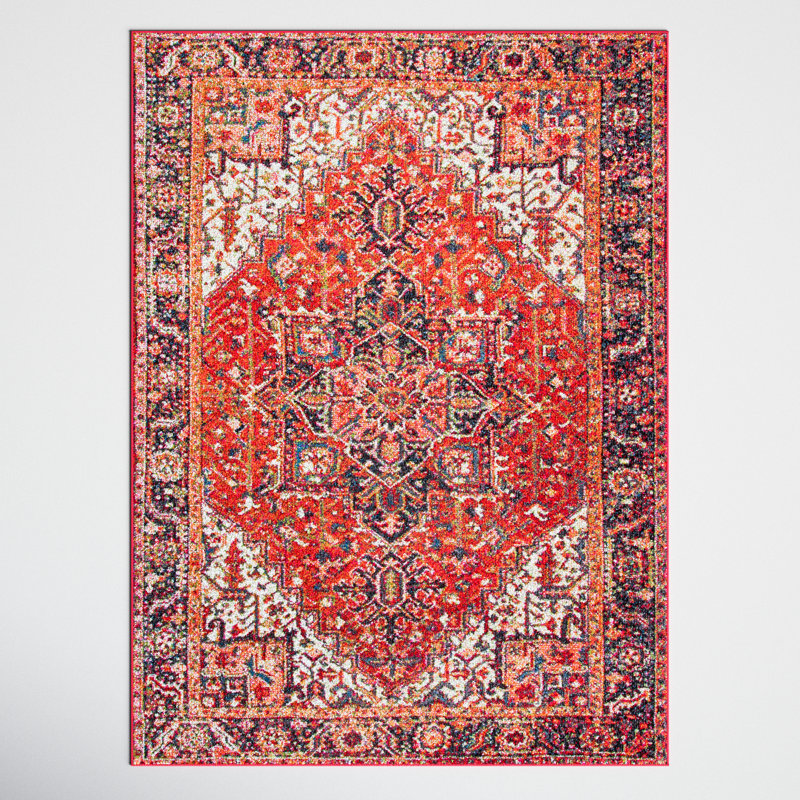 Benhurst Traditional Medallion Oriental Area Rug, Rectangle 2' x 3'