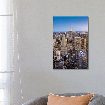 " Empire State Building And Manhattan Skyline In New York City " by Jan Becke