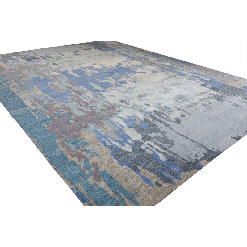 Contemporary Abstract Area Rug, Rectangle 8' x 10'
