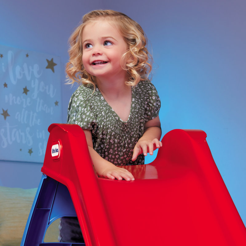Red and Blue Light-Up Indoor/Outdoor Kids Slide