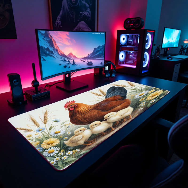 Polyester Desk Pad, 14.4x12.1