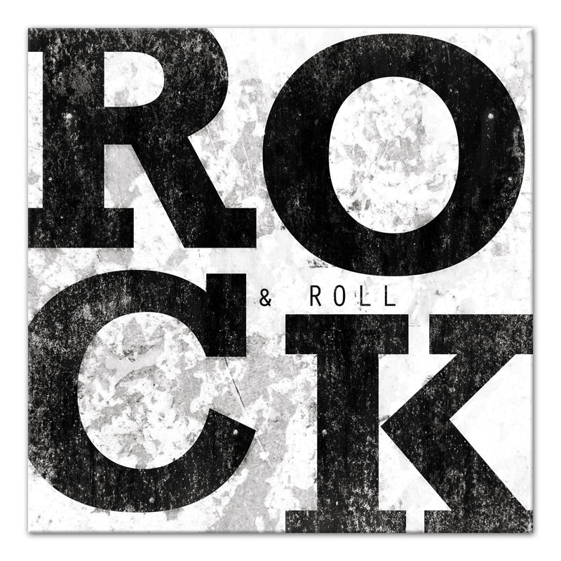 " Rock ", 12" H x 12" W x 1.25" D