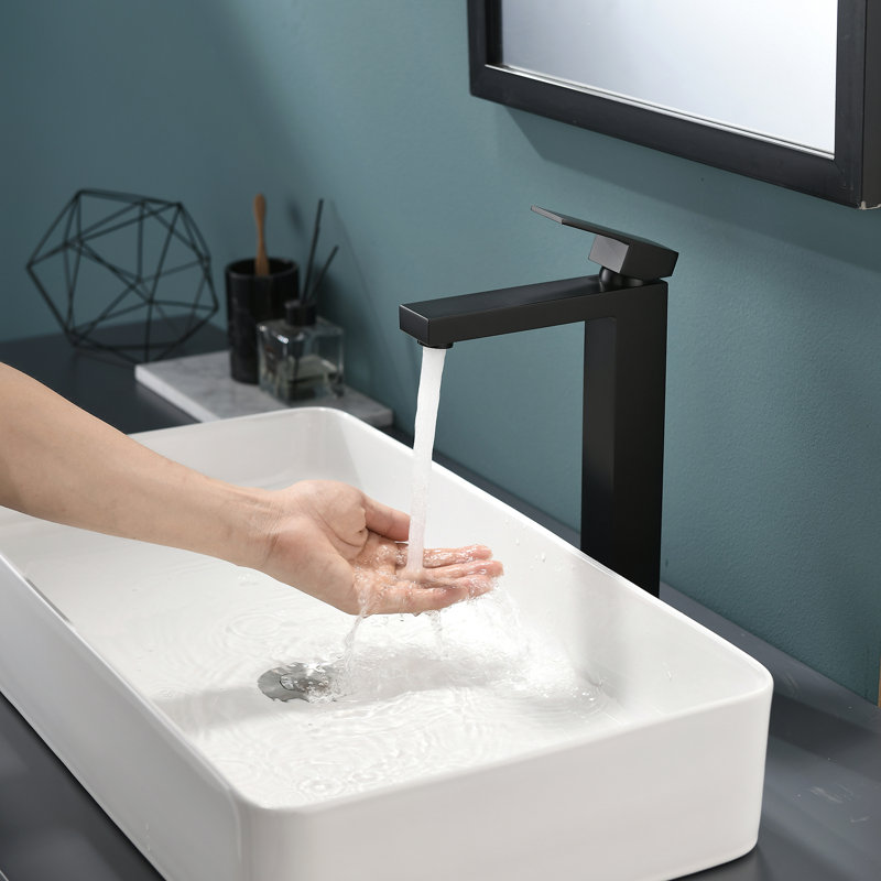 Robinet de salle de bain vasque, Noir mat