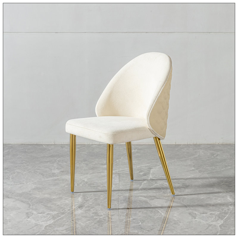 Chaise de salle à manger en acier inoxydable