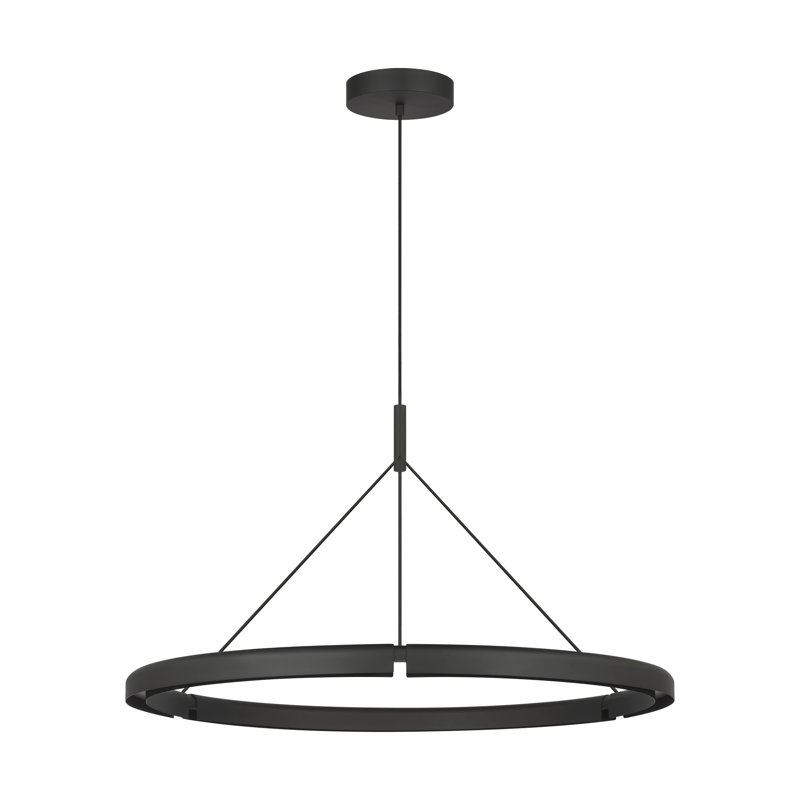 Cloak 1 - Light LED Pendant, 22.2" H x 36.6" W x 36.6" D, Black